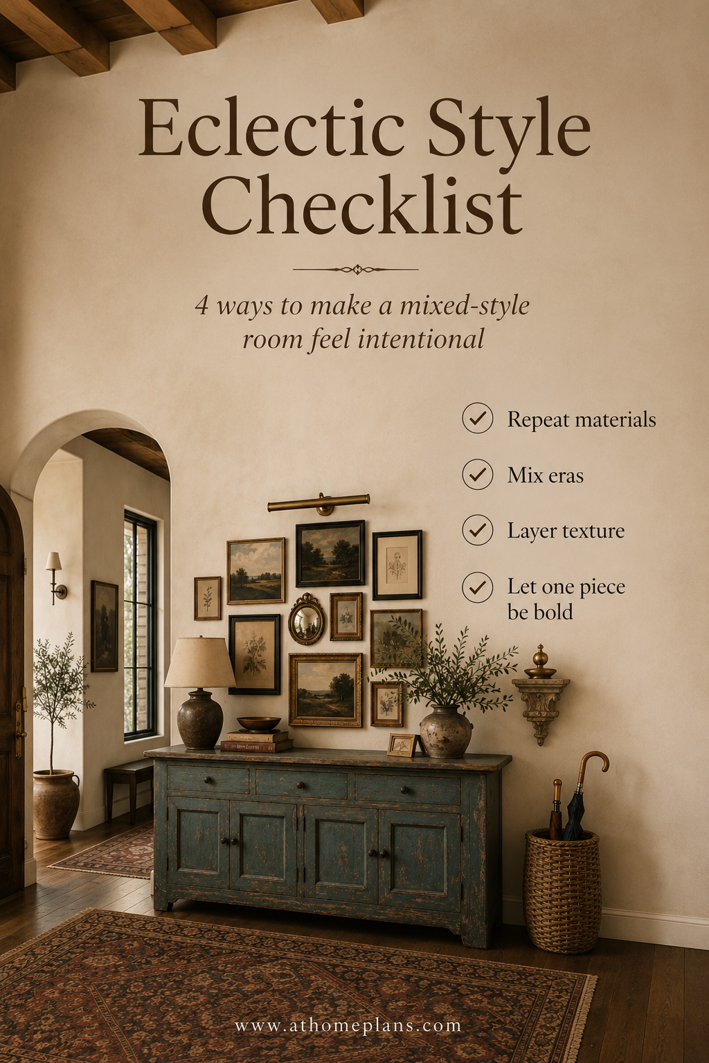 Eclectic design starts with one bold piece