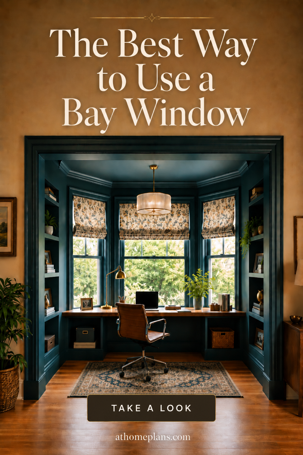 Dark navy closet office with barn door slid fully open, warm LED shelf lighting, and wall-to-wall desk