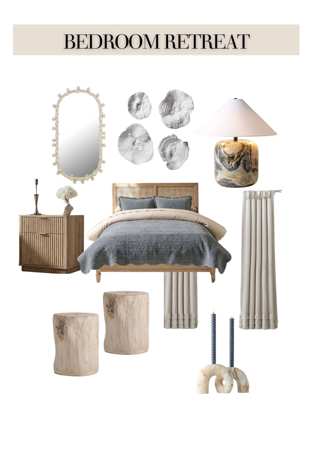 Pale Blue Bedroom Styling