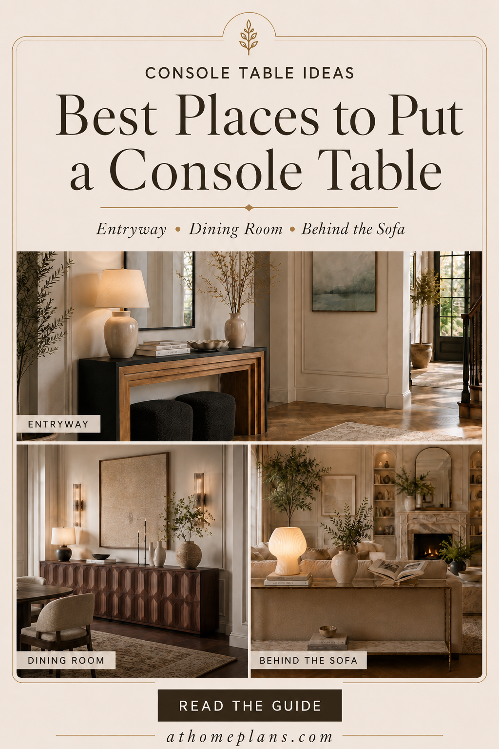 Entryway Console Ideas