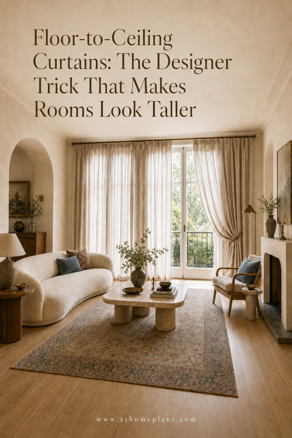 Floor-to-Ceiling Curtains: The Designer Trick That Makes Rooms Look Taller