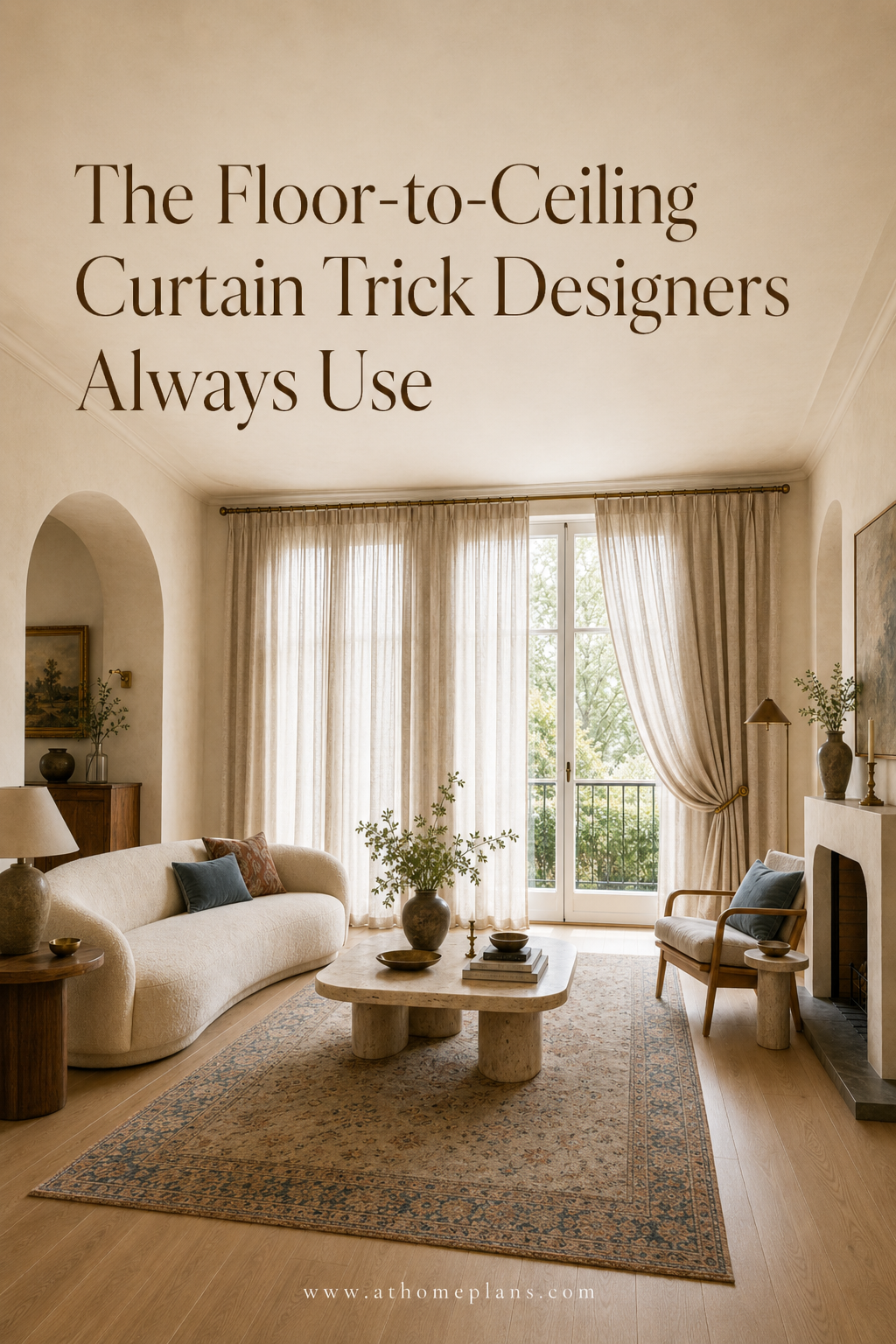 The Floor-to-Ceiling Curtain Trick Designers Always Use