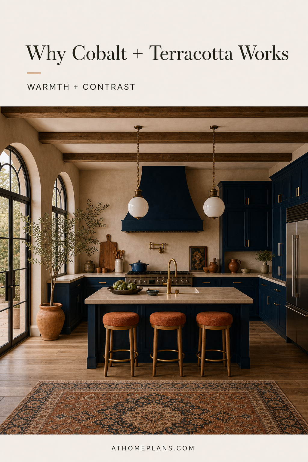 Why Cobalt + Terracotta Works