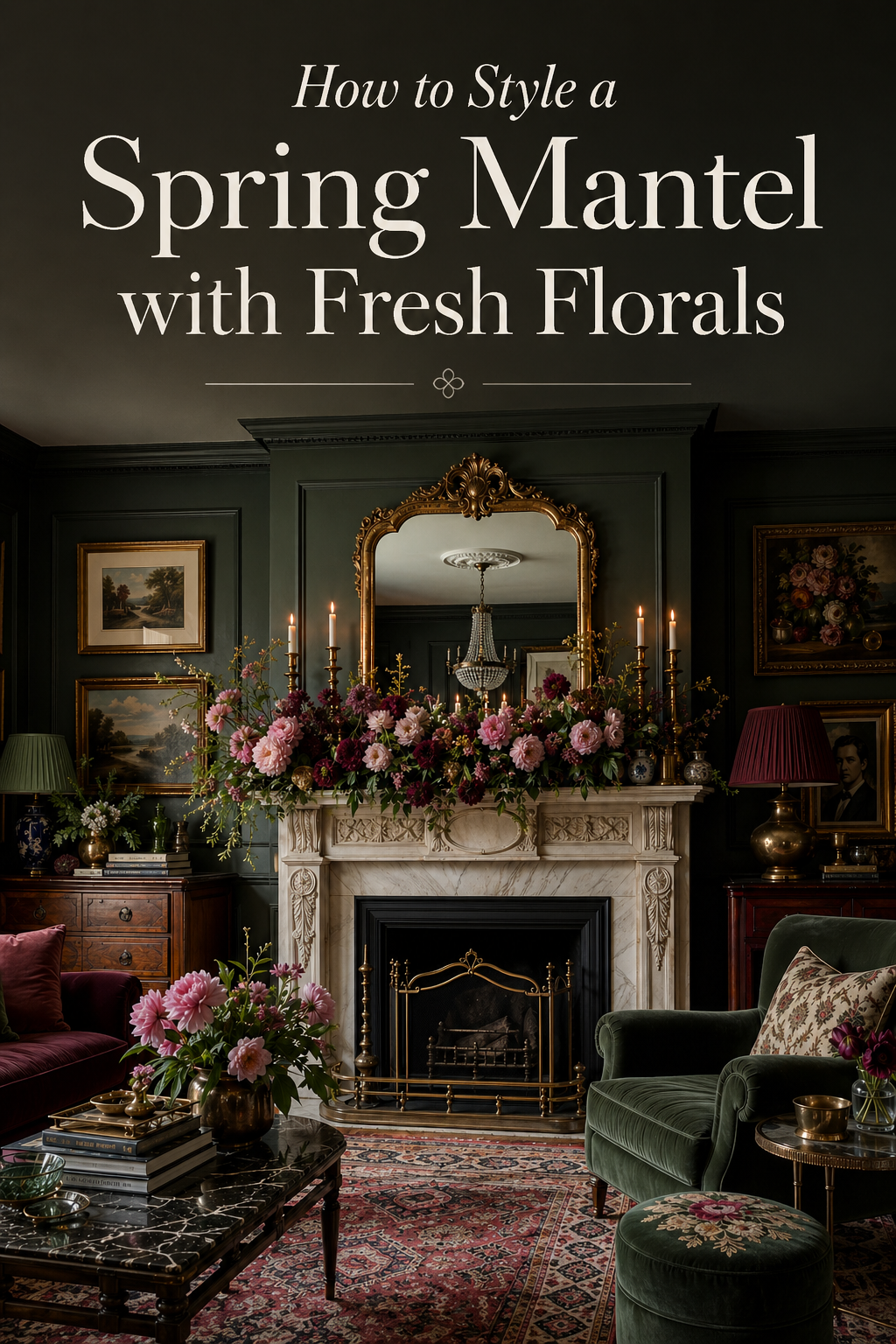 Cottagecore Spring Mantel Ideas